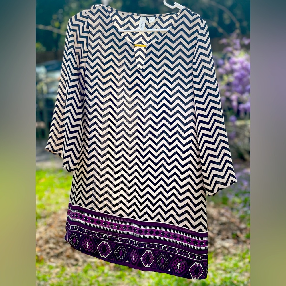 Tacera Chevron dress size Small